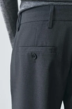 Sale PANTALÓN RECTO TIRO BAJO ZW COLLECTION Mujer Pantalones