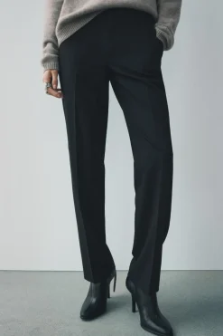 Clearance PANTALÓN RECTO TIRO BAJO ZW COLLECTION Mujer Pantalones