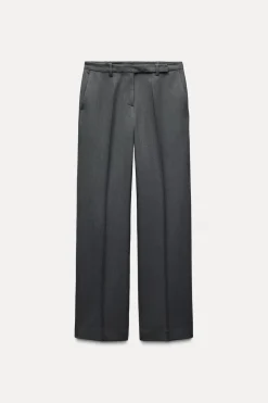 Fashion PANTALÓN RECTO TIRO MEDIO Mujer Pantalones