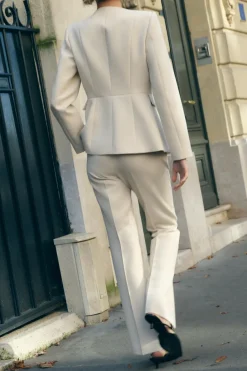 Hot PANTALÓN RECTO TIRO MEDIO Mujer Pantalones