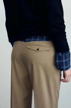 Outlet PANTALÓN RECTO VUELTA Mujer Pantalones