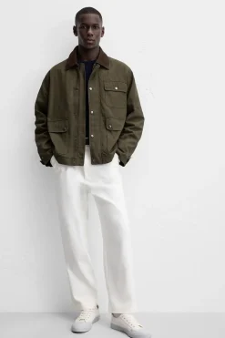 Discount PANTALÓN REGULAR FIT ESTRUCTURA Hombre Pantalones