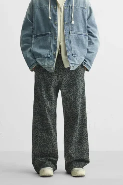 Hot PANTALÓN RELAXED FIT ESTAMPADO ANIMAL Hombre Pantalones