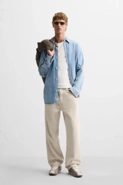 Clearance PANTALÓN RELAXED FIT PANA Hombre Pantalones