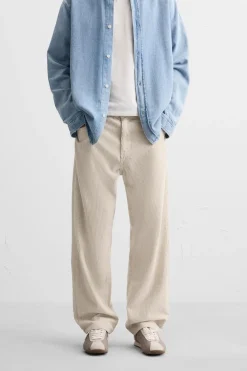 Clearance PANTALÓN RELAXED FIT PANA Hombre Pantalones