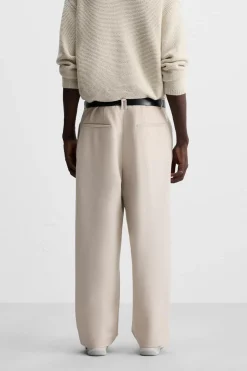 New PANTALÓN RELAXED FIT PLIEGUES Hombre Pantalones