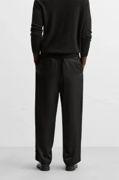 New PANTALÓN RELAXED FIT SATINADO Hombre Pantalones