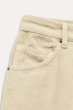 Online PANTALÓN RELAXED OVERSIZE PANA TIRO MEDIO Mujer Pantalones