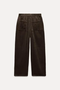 Best PANTALÓN RELAXED PANA ZW COLLECTION Mujer Pantalones