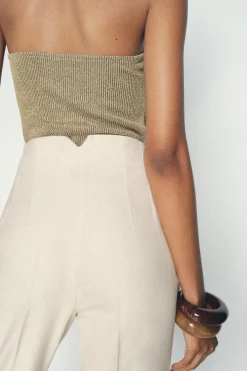 Hot PANTALÓN RÚSTICO TIRO ALTO Mujer Pantalones