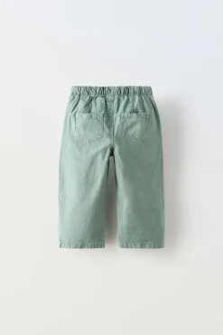 Niños ZARA 1½ - 6 Años·Pantalones|6 - 18 Meses·Pantalones / Leggings<PANTALÓN SARGA CULOTTE