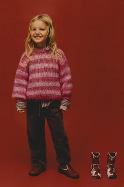 Niños ZARA 1½ - 6 Años·Pantalones|1½ - 6 Años·Pantalones / Leggings<PANTALÓN SARGA WIDE LEG ETIQUETA