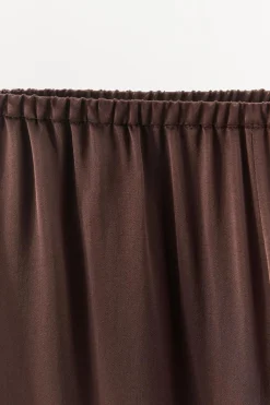 Fashion PANTALÓN SATINADO Mujer Pantalones