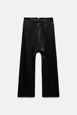 Online PANTALÓN SATINADO ASIMÉTRICO ZW COLLECTION Mujer Pantalones
