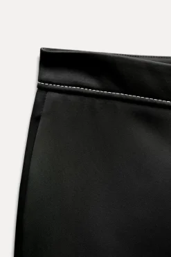 New PANTALÓN SATINADO PESPUNTES ZW COLLECTION Mujer Pantalones