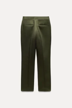 Fashion PANTALÓN SATINADO TIRO ALTO Mujer Pantalones