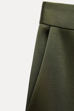 Fashion PANTALÓN SATINADO TIRO ALTO Mujer Pantalones