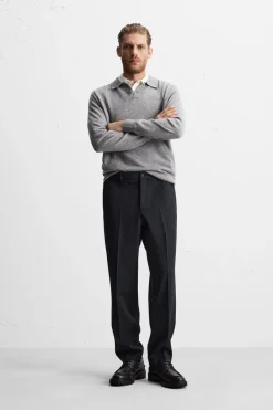 Clearance PANTALÓN SLIM FIT CON LANA Hombre Pantalones