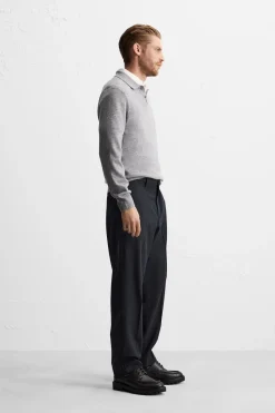 Clearance PANTALÓN SLIM FIT CON LANA Hombre Pantalones