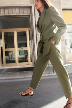 Clearance PANTALÓN SLIM TIRO ALTO Mujer Pantalones