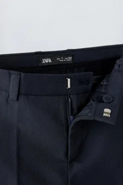 Niños ZARA 6 - 14 Años·Pantalones|6 - 14 Años·Trajes<PANTALÓN SLIM TRAJE ESTRUCTURA
