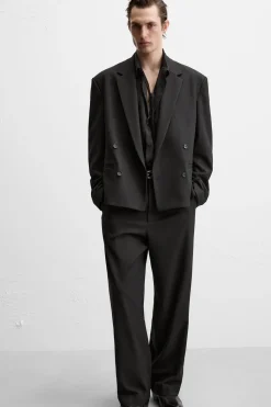 Discount PANTALÓN STRAIGHT CON VISCOSA Hombre Pantalones