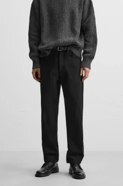 Outlet PANTALÓN STRAIGHT FIT ESTRUCTURA Hombre Pantalones