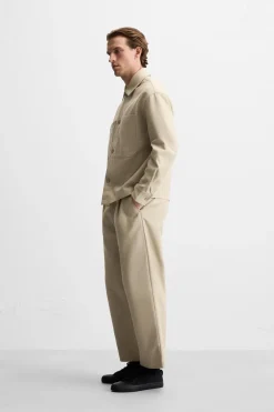 New PANTALÓN STRAIGHT FIT PLIEGUES Hombre Pantalones