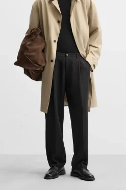 Fashion PANTALÓN STRAIGHT FIT PLIEGUES Hombre Pantalones