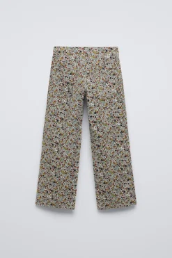Niños ZARA 6 - 14 Años·Pantalones|6 - 14 Años·Total Look<PANTALÓN STRAIGHT MICROPANA FLORES