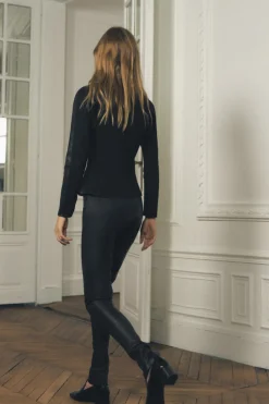 Outlet PANTALÓN STRECH PIEL 100% ZW COLLECTION Mujer Pantalones