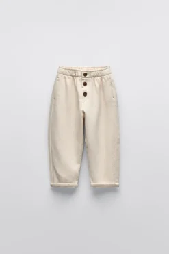 Niños ZARA 1½ - 6 Años·Pantalones / Leggings|6 - 18 Meses·Pantalones / Leggings<PANTALÓN SUPERSOFT BOTONES