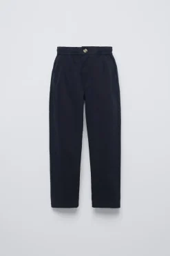 Niños ZARA 6 - 14 Años·Pantalones<PANTALÓN TAPERED PINZAS