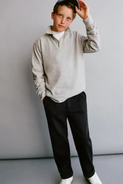 Niños ZARA 6 - 14 Años·Pantalones<PANTALÓN TAPERED PINZAS