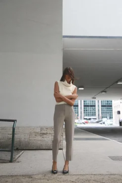 Sale PANTALÓN TIRO ALTO Mujer Pantalones