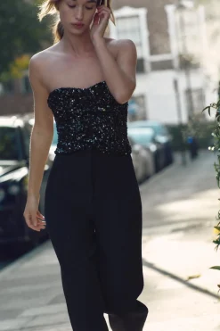 Outlet PANTALÓN TIRO ALTO Mujer Pantalones