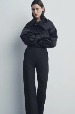 Outlet PANTALÓN TIRO ALTO BOTONES ZW COLLECTION Mujer Pantalones