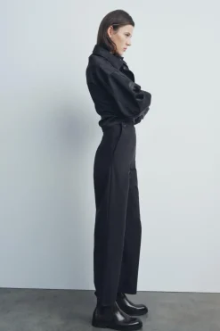 Outlet PANTALÓN TIRO ALTO BOTONES ZW COLLECTION Mujer Pantalones