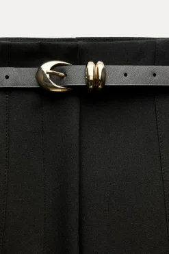 Fashion PANTALÓN TIRO ALTO CINTURÓN Mujer Pantalones