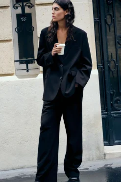 Outlet PANTALÓN TIRO ALTO ZW COLLECTION Mujer Pantalones