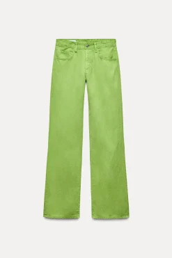 Outlet PANTALÓN TIRO MEDIO WIDE LEG Mujer Pantalones