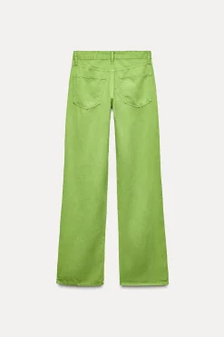 Outlet PANTALÓN TIRO MEDIO WIDE LEG Mujer Pantalones