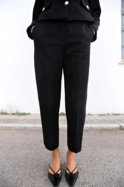 New PANTALÓN TOBILLERO JACQUARD Mujer Pantalones