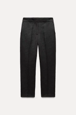 New PANTALÓN TOBILLERO JACQUARD Mujer Pantalones