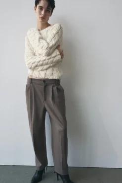 Best PANTALÓN TOBILLERO PINZAS ZW COLLECTION Mujer Pantalones