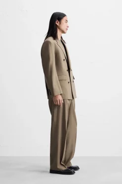 Online PANTALÓN TRAJE CON LANA Hombre Pantalones