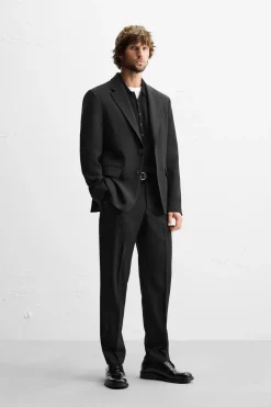 New PANTALÓN TRAJE CON LANA Hombre Pantalones