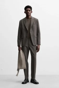 Best PANTALÓN TRAJE CUADROS Hombre Pantalones