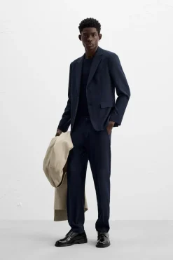 New PANTALÓN TRAJE ESTRUCTURA Hombre Pantalones