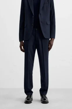 New PANTALÓN TRAJE ESTRUCTURA Hombre Pantalones